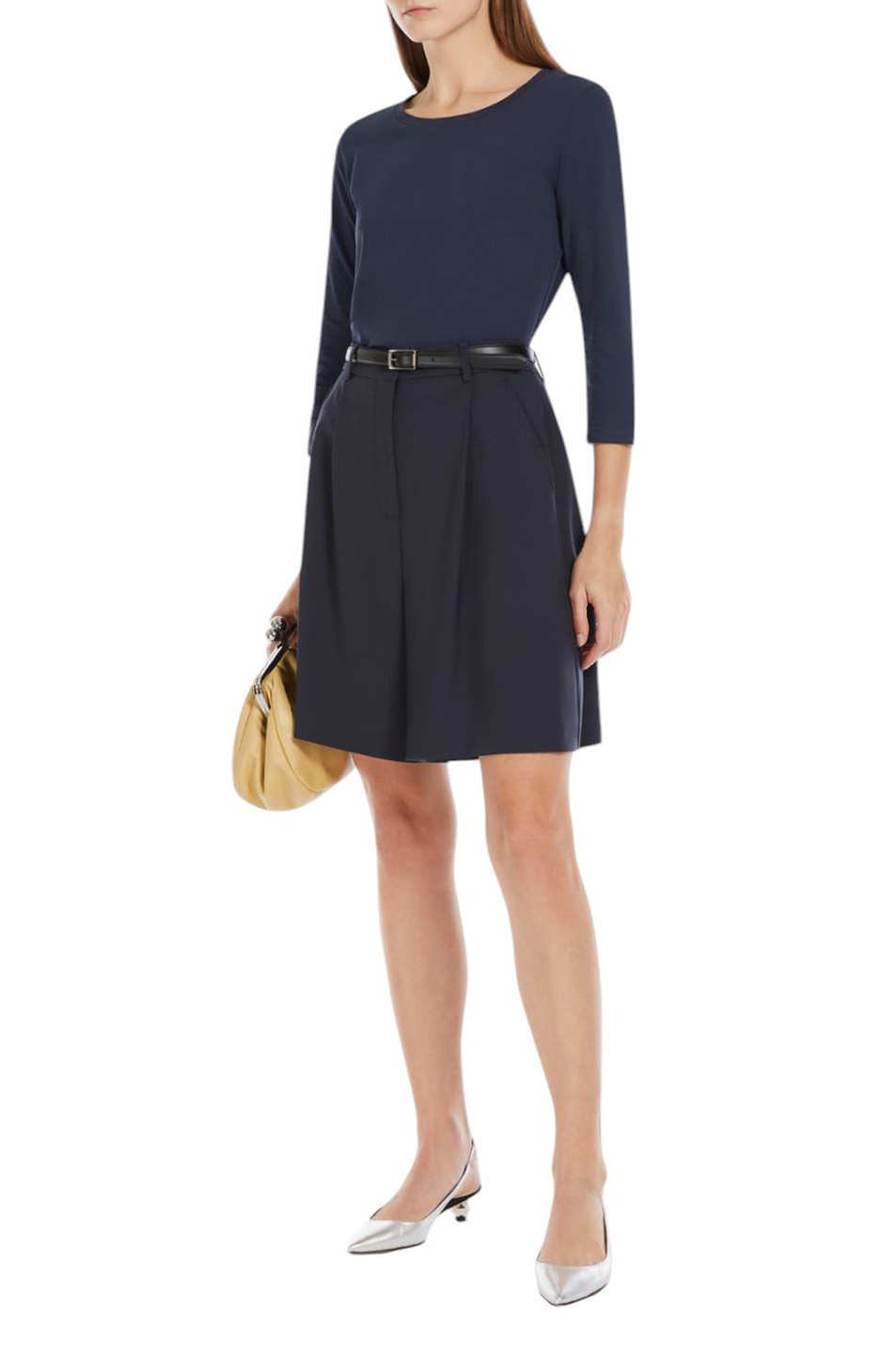 Женский Weekend Max Mara Лонгслив MULTIA из эластичного хлопка (цвет ), артикул 2515971021 | Фото 2