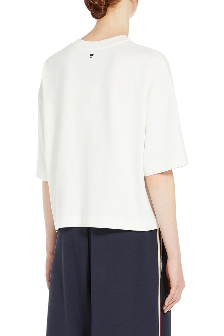 Женский Weekend Max Mara Футболка GEORGIA из хлопка и вискозы (цвет ), артикул 2515941021 | Фото 4