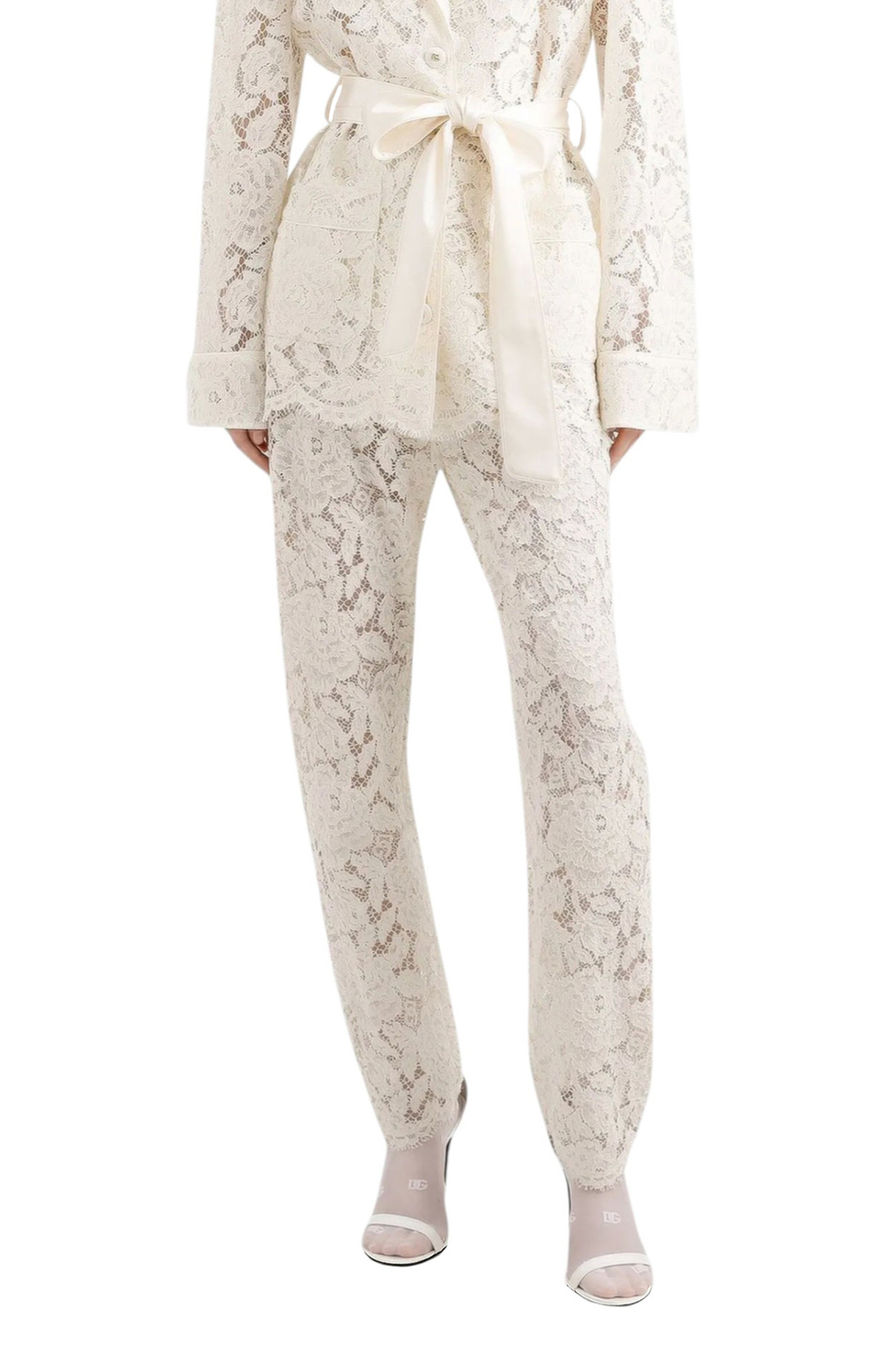 Женский Dolce & Gabbana Брюки из кружева (цвет ), артикул FTAM2T-HLM7L | Фото 4
