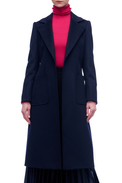 Шерстяное пальто RUNAWAY|Основной цвет:Синий|Артикул:40149721 | Фото 2