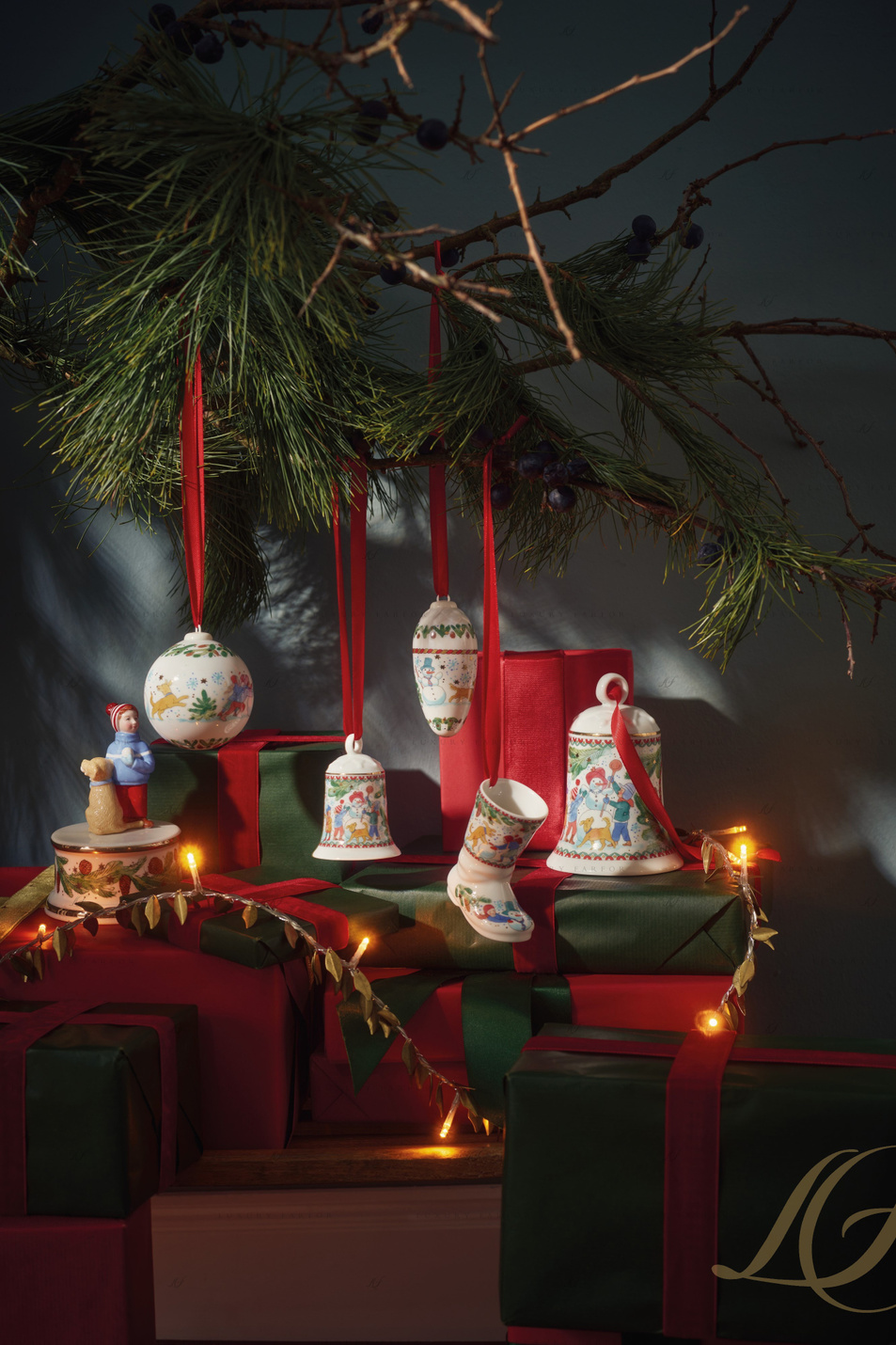 Не имеет пола Hutschenreuther Елочная игрушка "Колокольчик. Лепим снеговика", 7 см (цвет ), артикул 02250-722200-27920 | Фото 2