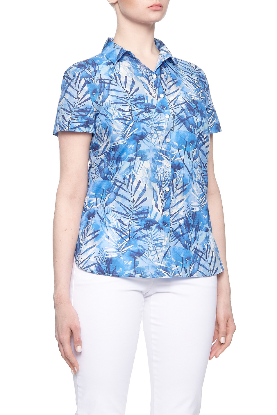 Женский Gerry Weber Рубашка с коротким рукавом из органического хлопка (цвет ), артикул 460350-66483 | Фото 5