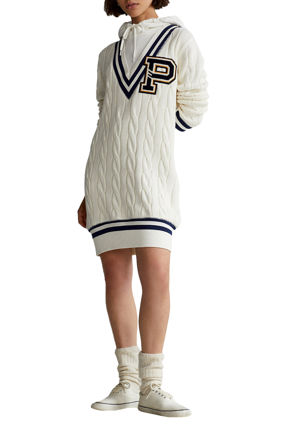 Polo Ralph Lauren Платье-свитер с капюшоном в стиле крикет (цвет ), артикул 211843267001 | Фото 2
