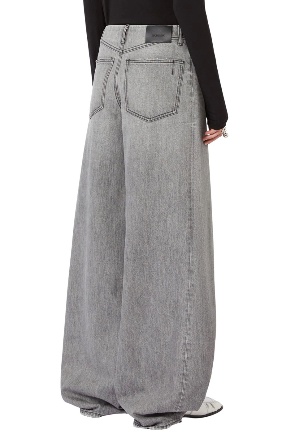 Женский Sportmax Джинсы CAREZZA из хлопка (цвет ), артикул 2612181105 | Фото 4