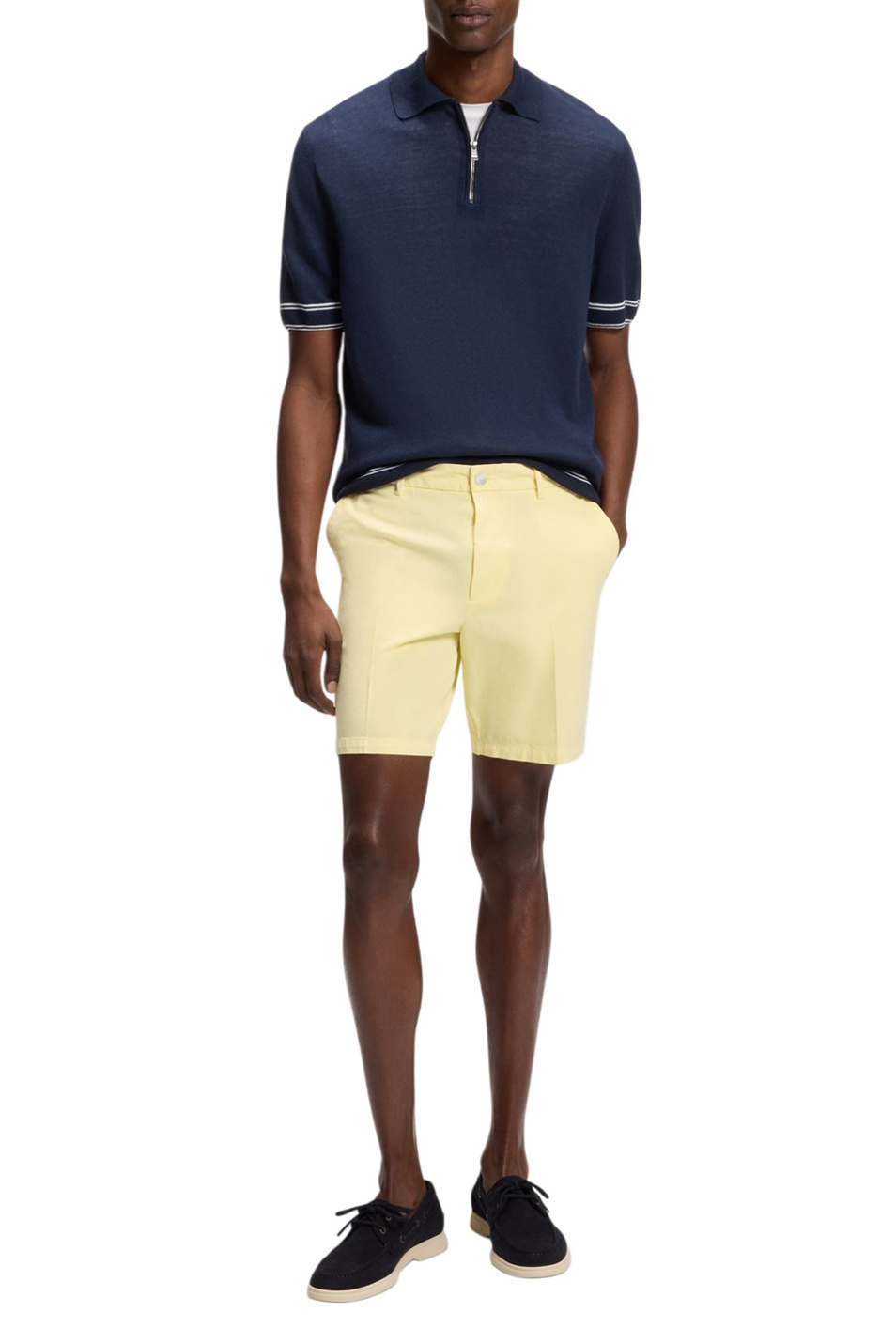 Шорты H-Kane из хлопка|Основной цвет:Желтый Мужской BOSS Шорты H-Kane из хлопка (цвет ), артикул 50555235 | Фото 3