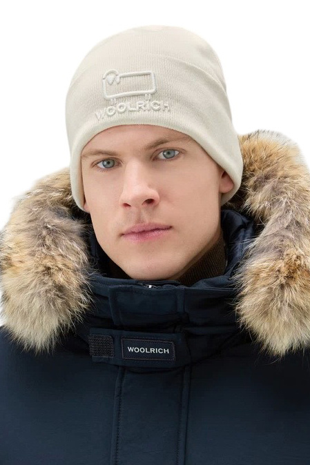 Мужской Woolrich Шапка BEANIE из хлопка и шерсти (цвет ), артикул CFWOAC0172MRUF0588 | Фото 4