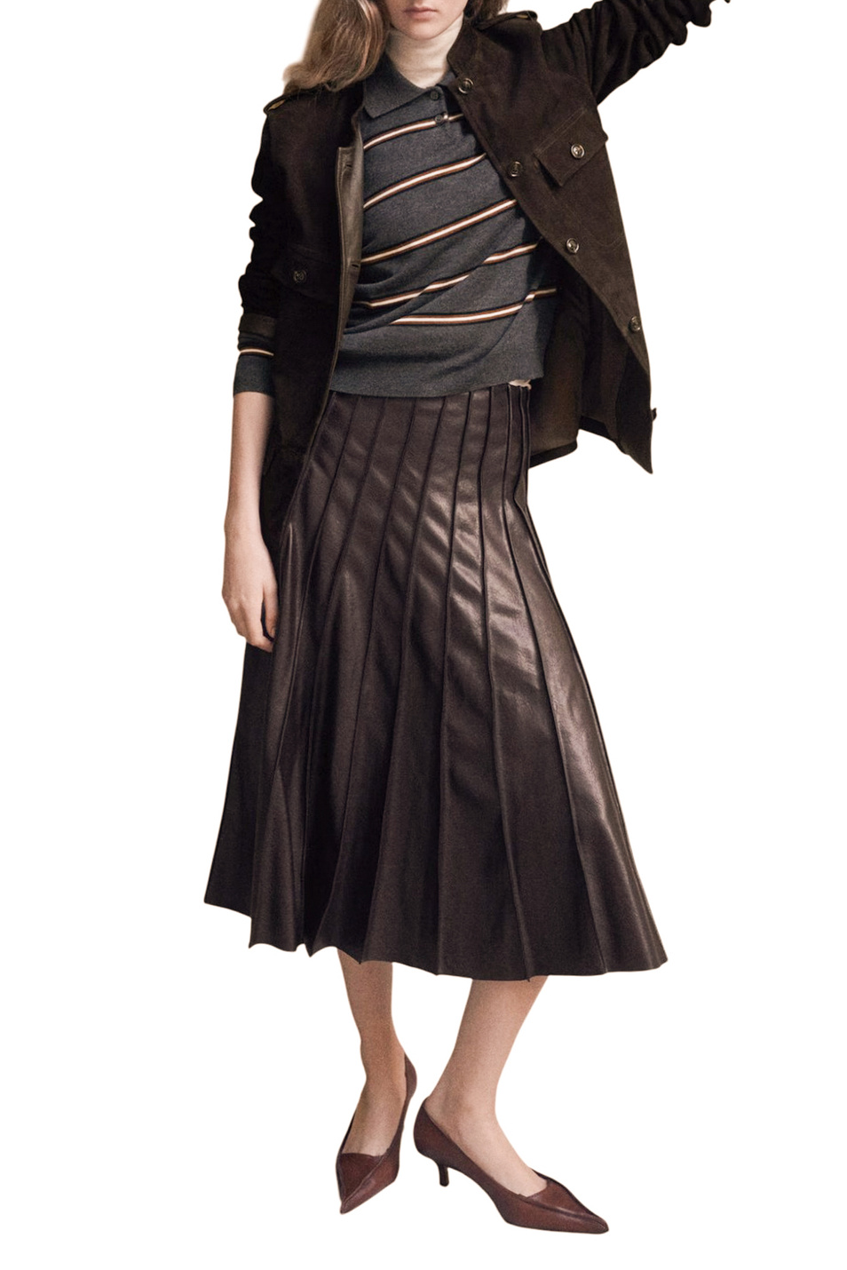 Женский Mango Юбка DALIA из искусственной кожи (цвет ), артикул 27091267 | Фото 2