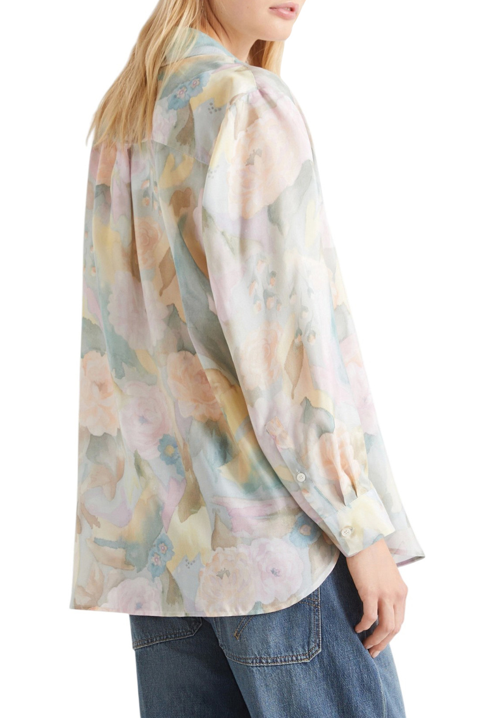 Женский MARELLA Блузка MLSANGIO из шелка (цвет ), артикул 2613111104 | Фото 5