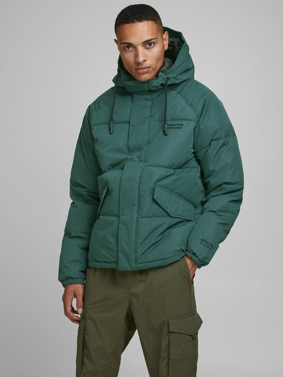 Мужской Jack & Jones Стеганая куртка с капюшоном (цвет ), артикул 12178729 | Фото 3