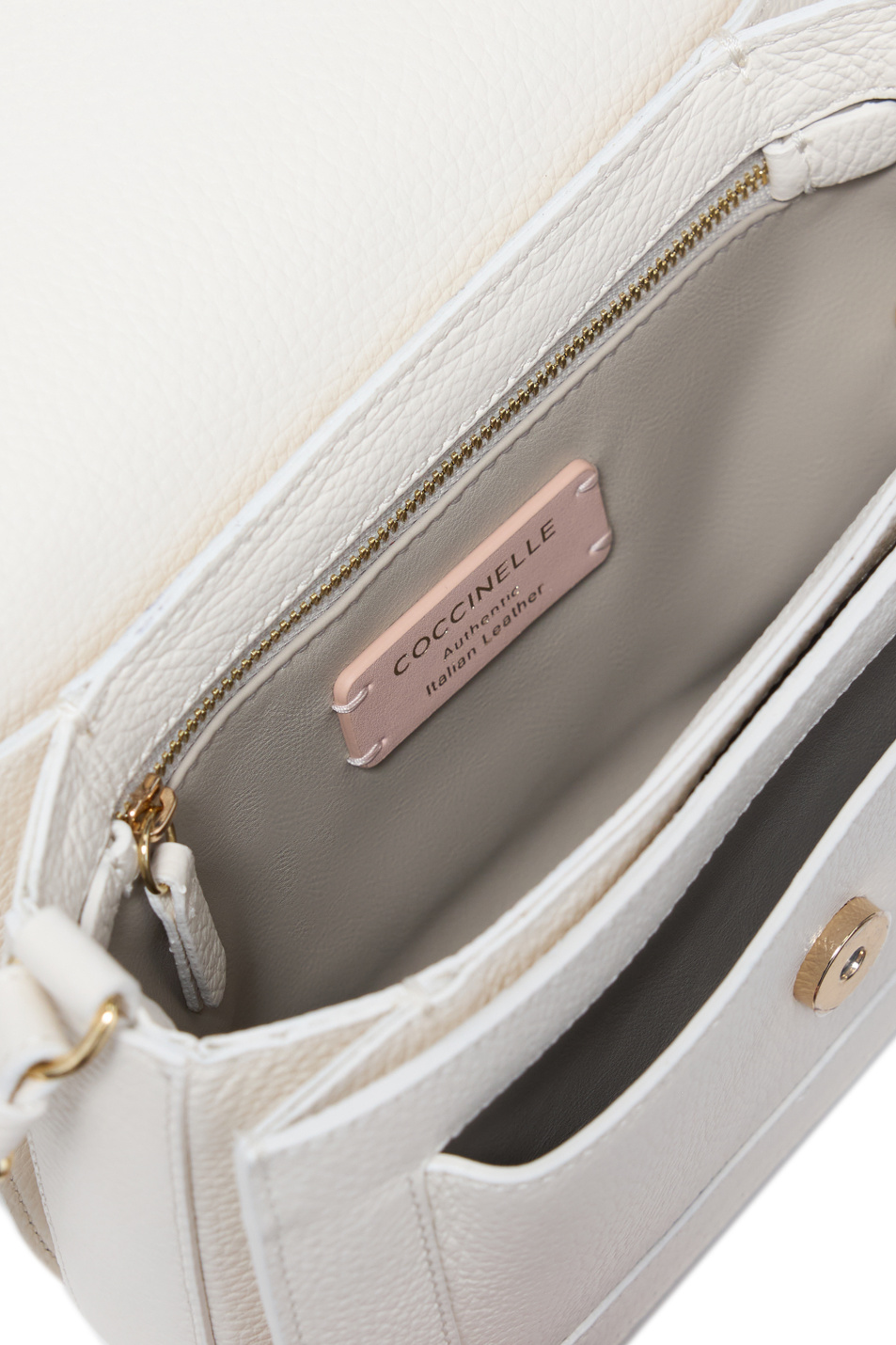 Сумка C-ME из натуральной кожи|Основной цвет:Белый Женский Coccinelle Сумка C-ME из натуральной кожи (цвет ), артикул E1SSL150101 | Фото 4