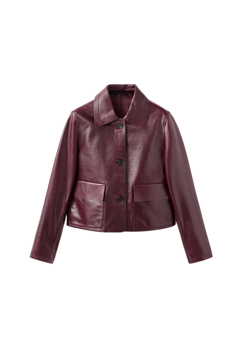 Женский Mango Куртка LEA из натуральной кожи (цвет ), артикул 17056343 | Фото 1