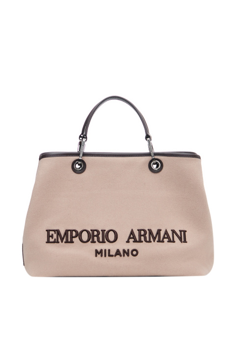 Emporio Armani ❤ женская сумка из натуральной кожи с логотипом со скидкой  22%, розовый цвет, размер , цена  BYN