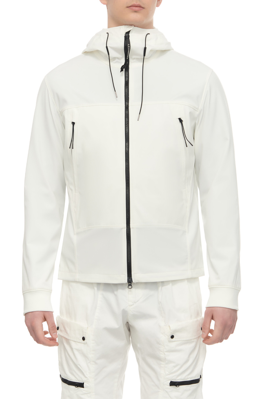 Куртка с фирменными линзами|Основной цвет:Белый|Артикул:16CMOW002A005968A | Фото 1