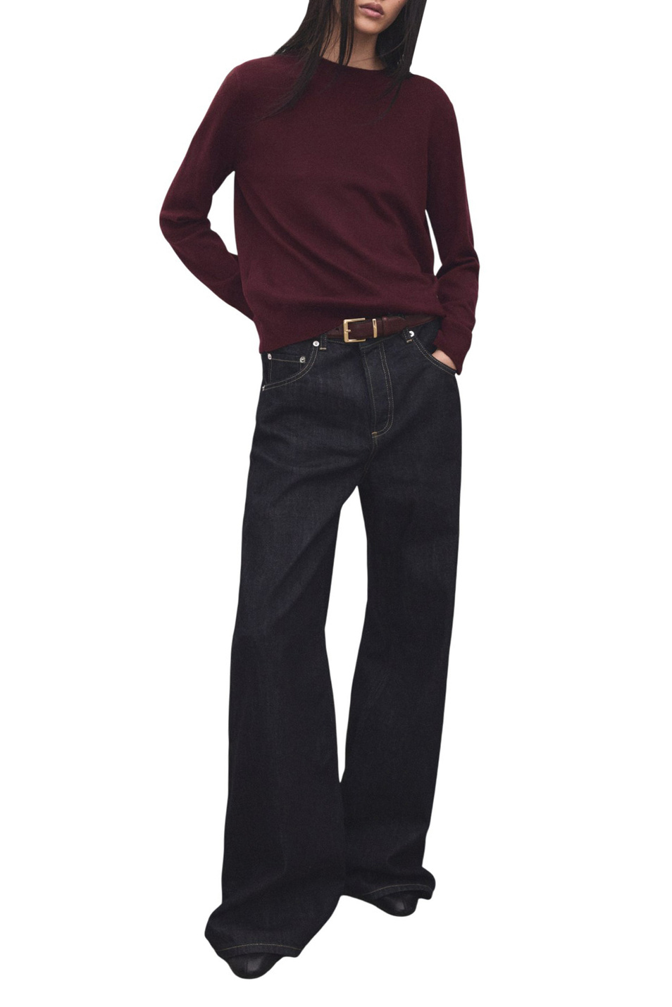 Женский Mango Джемпер REGALO с круглым вырезом (цвет ), артикул 27011284 | Фото 2