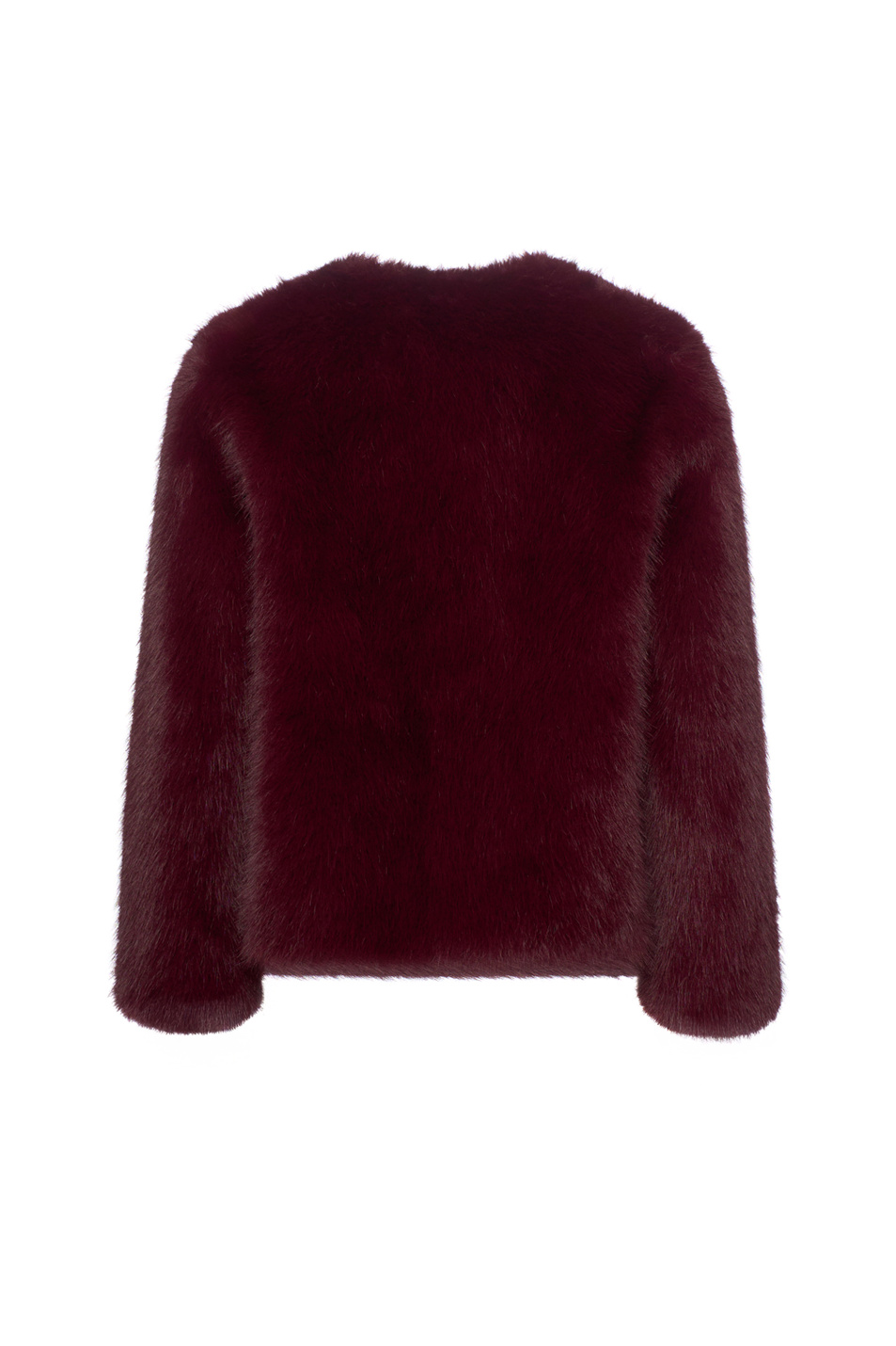 Полушубок OVIDIO из искусственного меха|Основной цвет:Бордовый Женский iBLUES Полушубок OVIDIO из искусственного меха (цвет ), артикул 2527456022 | Фото 2