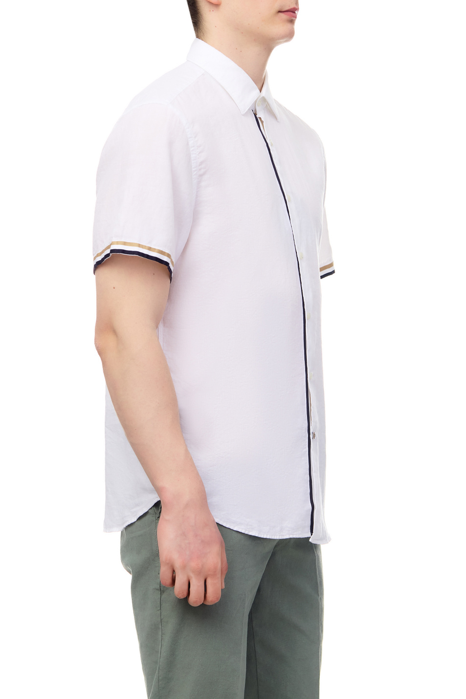 Мужской BOSS Рубашка из хлопка и льна (цвет ), артикул 50490494 | Фото 3