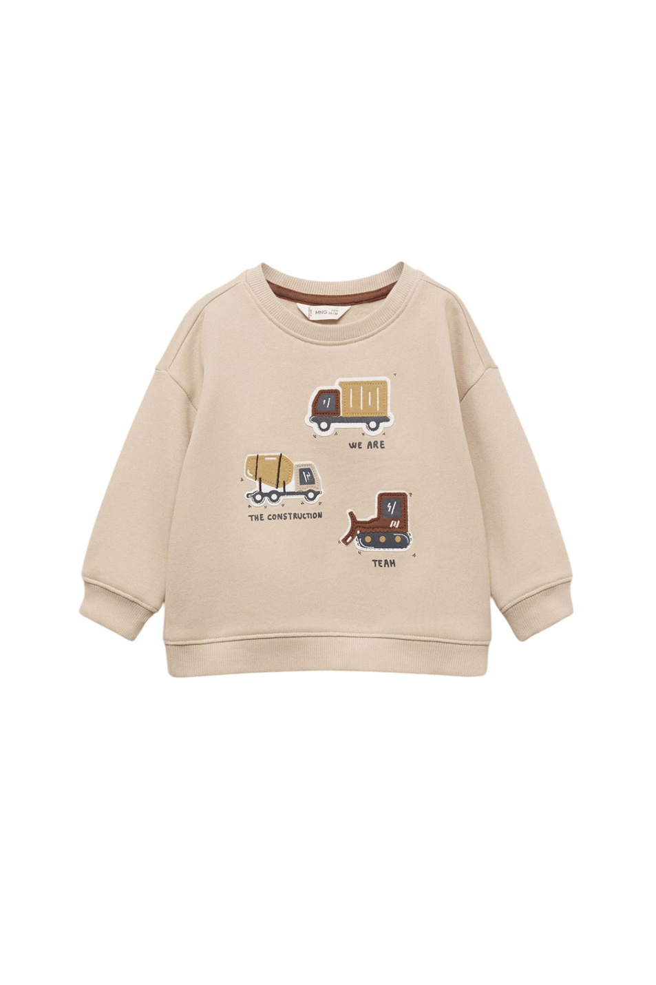 Малышам мальчикам Mango Kids Свитшот TRUCK из хлопка (цвет ), артикул 77086735 | Фото 1