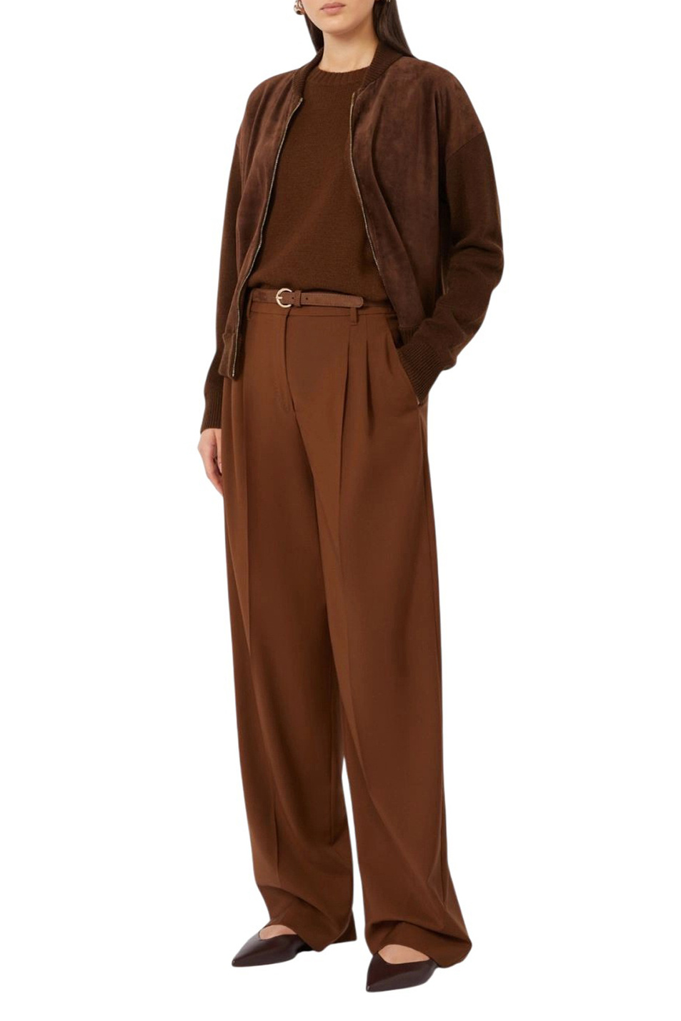 Кардиган CERCHIA из шерсти и кашемира|Основной цвет:Коричневый Женский Max Mara Кардиган CERCHIA из шерсти и кашемира (цвет ), артикул 2616341041 | Фото 2