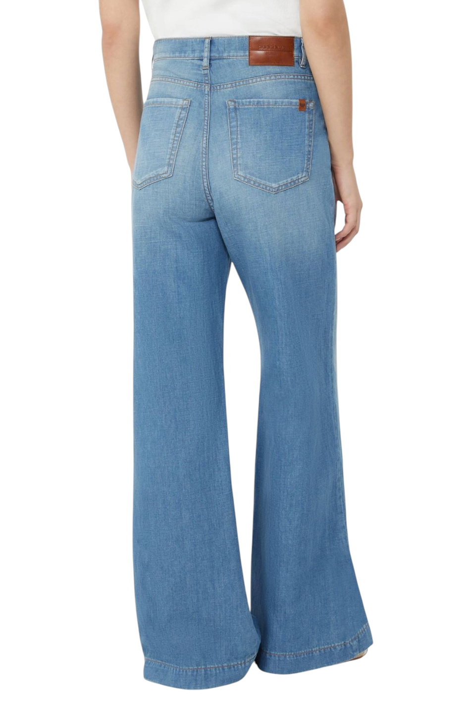 Женский Weekend Max Mara Джинсы LATINO из хлопка и льна (цвет ), артикул 2615181012 | Фото 4