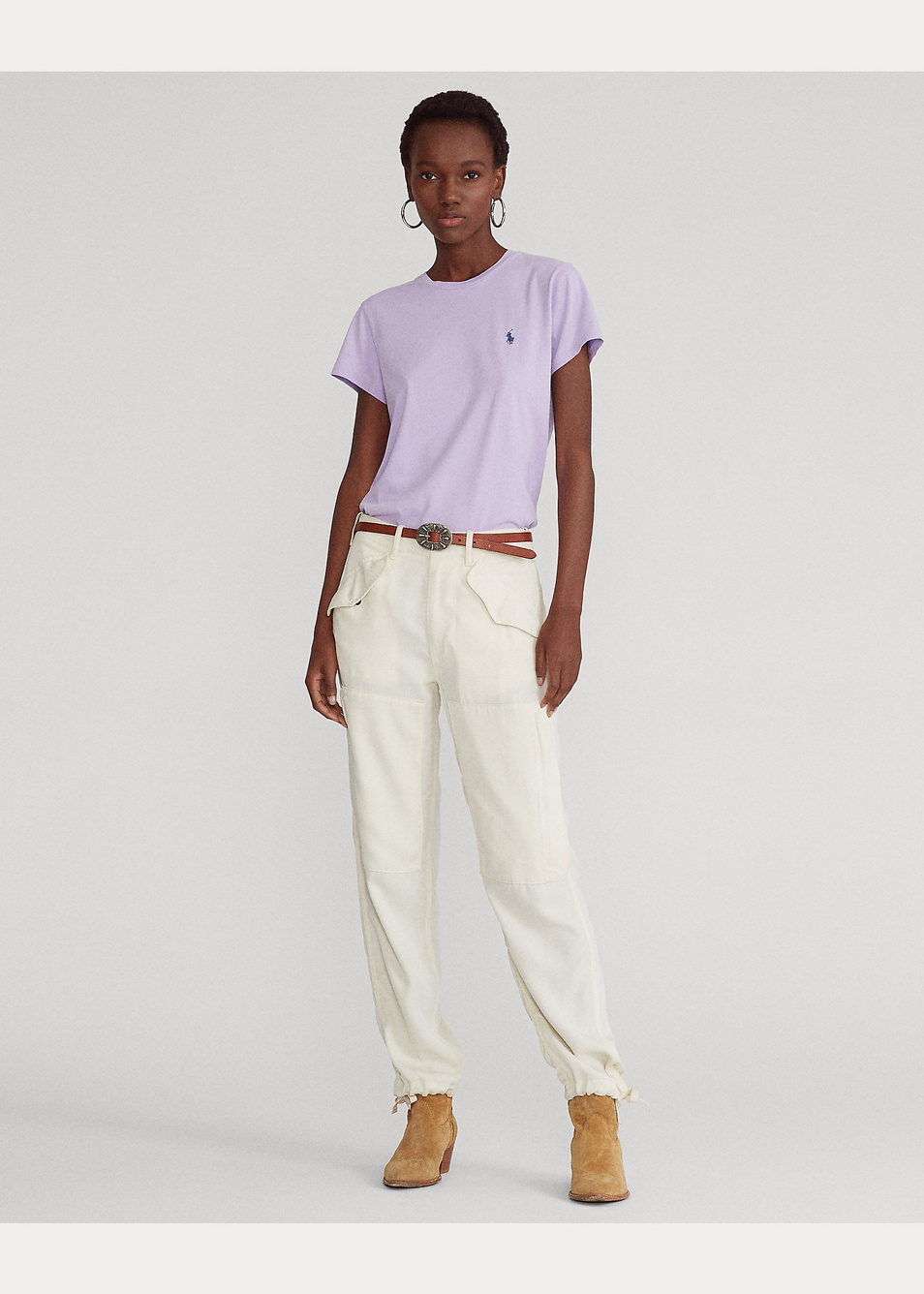 Женский Polo Ralph Lauren Футболка из натурального хлопка (цвет ), артикул 211734144030 | Фото 3