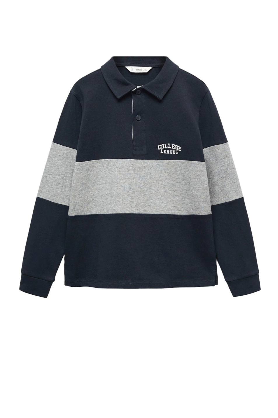Мальчикам Mango Kids Джемпер поло LEAGUE из натурального хлопка (цвет ), артикул 57064417 | Фото 1