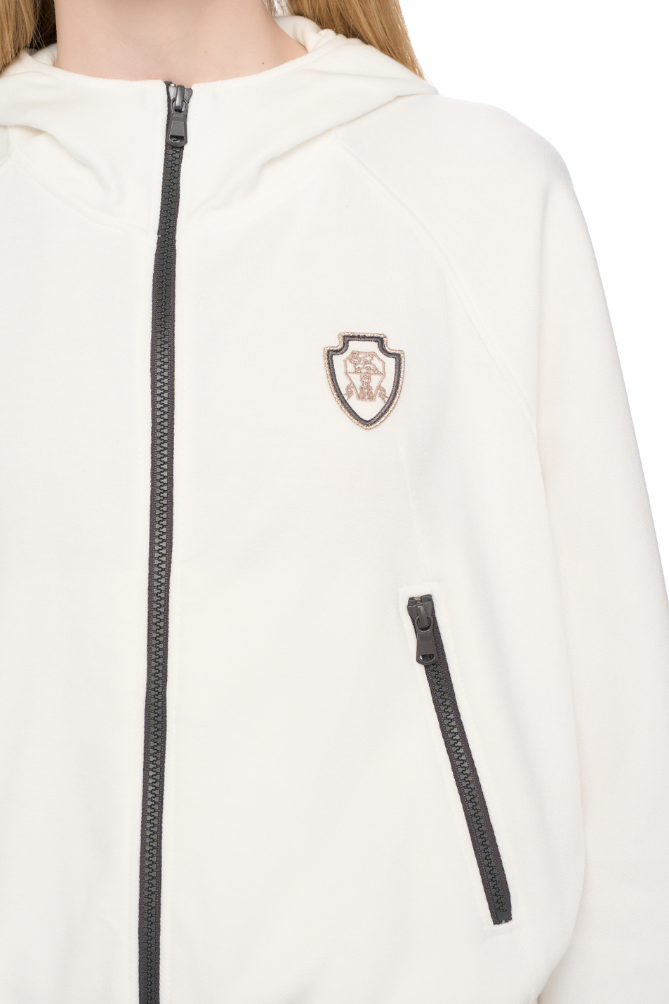 Женский Brunello Cucinelli Толстовка с логотипом (цвет ), артикул MG927VD106 | Фото 6