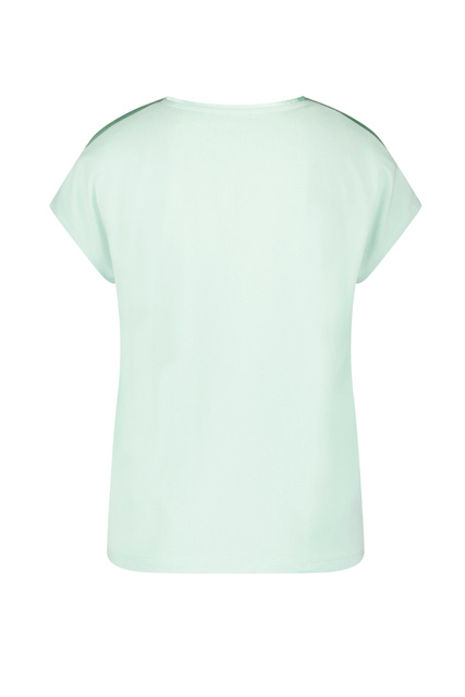 Блузка из шелка|Основной цвет:Мятный|Артикул:770234-35010 | Фото 2