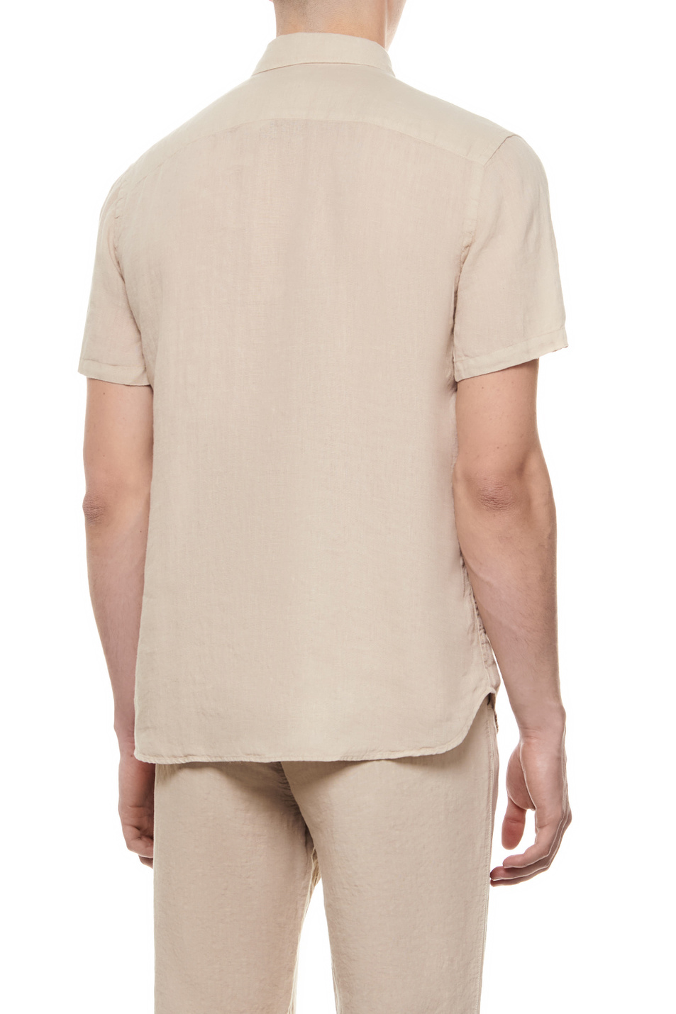 Мужской 120% Lino Рубашка из чистого льна (цвет ), артикул 31ALIM13680000115 | Фото 4