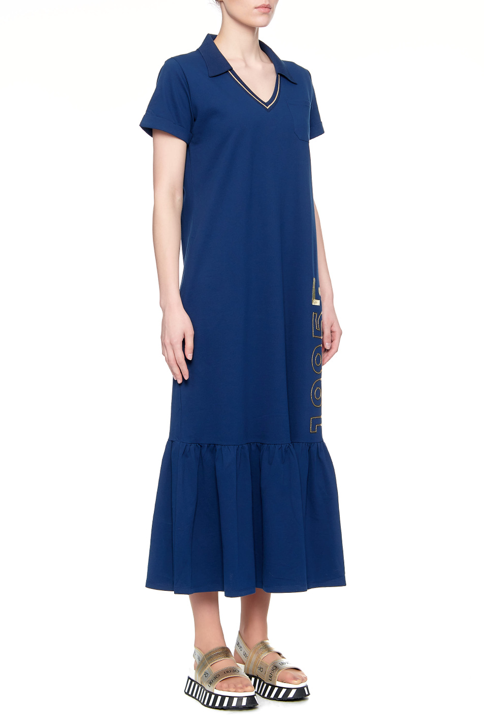 Liu Jo Длинное платье с воланом (цвет ), артикул TA1200J6193 | Фото 3