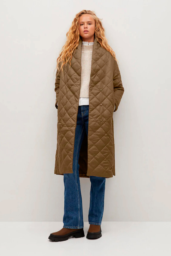 Женский Mango Стеганое пальто VERDURE (цвет ), артикул 77076713 | Фото 4