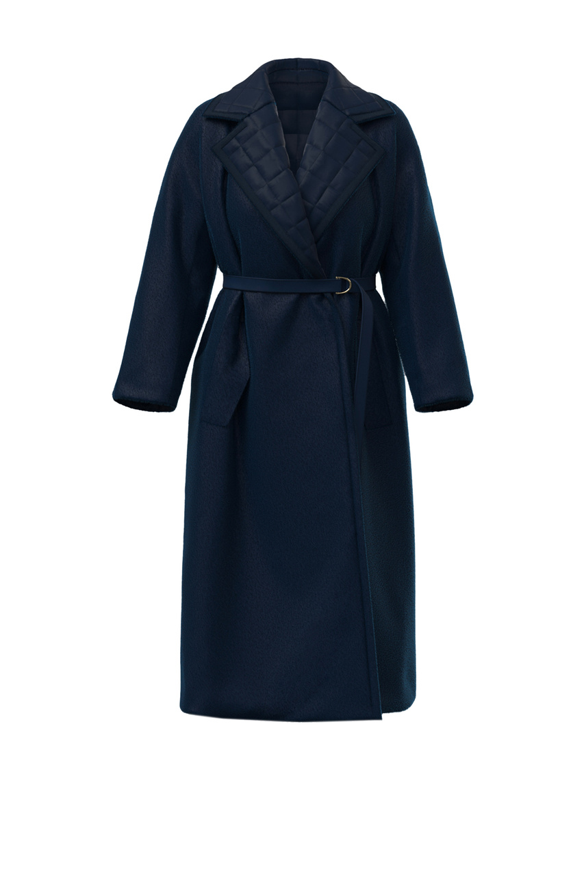 Пальто MORRIS из натуральной шерсти|Основной цвет:Синий|Артикул:60160713 | Фото 1