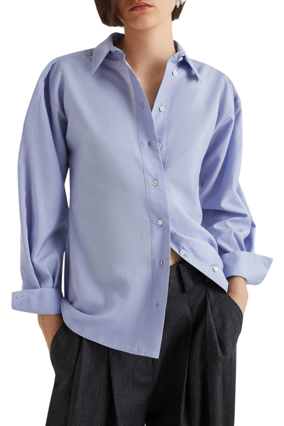 Женский MARELLA Рубашка ORLAYA однотонная (цвет ), артикул 2523116022 | Фото 3