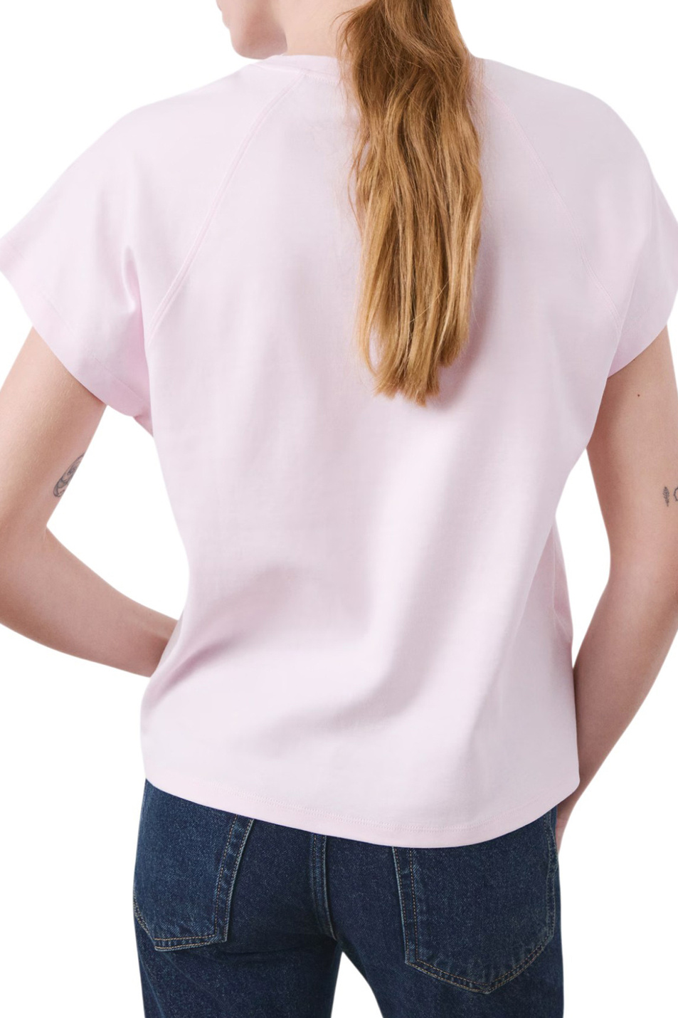 Женский Mango Футболка SEVILLA из хлопка (цвет ), артикул 27954096 | Фото 4