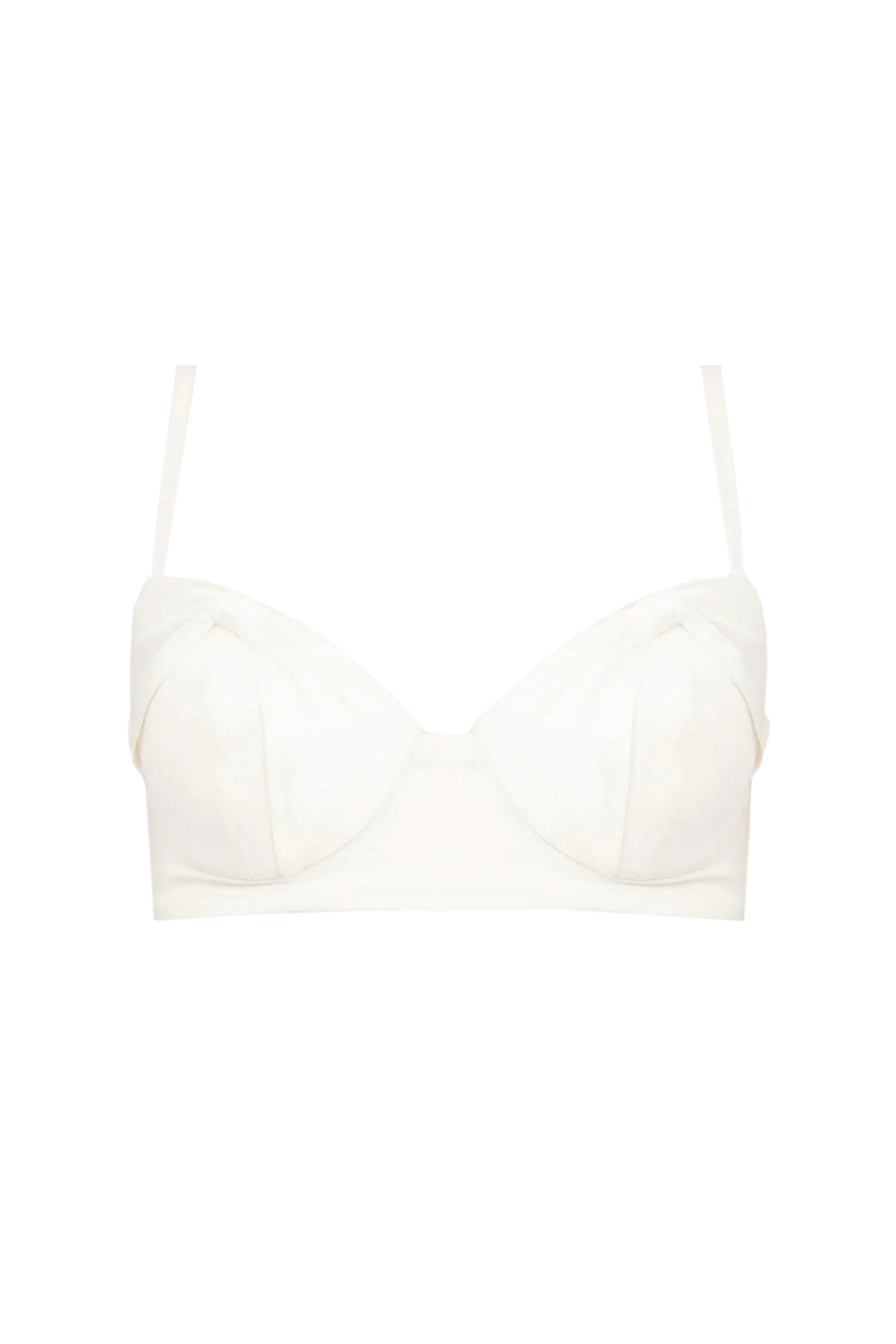 Женский Elisabetta Franchi Топ-бюстье из креповой ткани с бантом (цвет ), артикул TO03752E2 | Фото 1