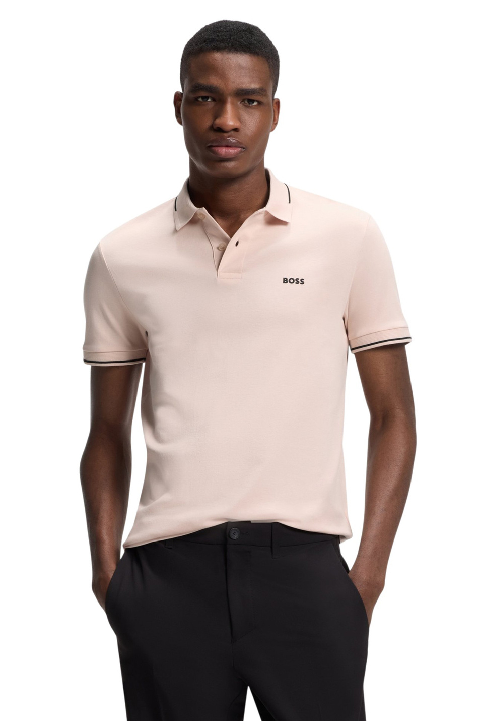 Мужской BOSS Поло из хлопка (цвет ), артикул 50564688 | Фото 3