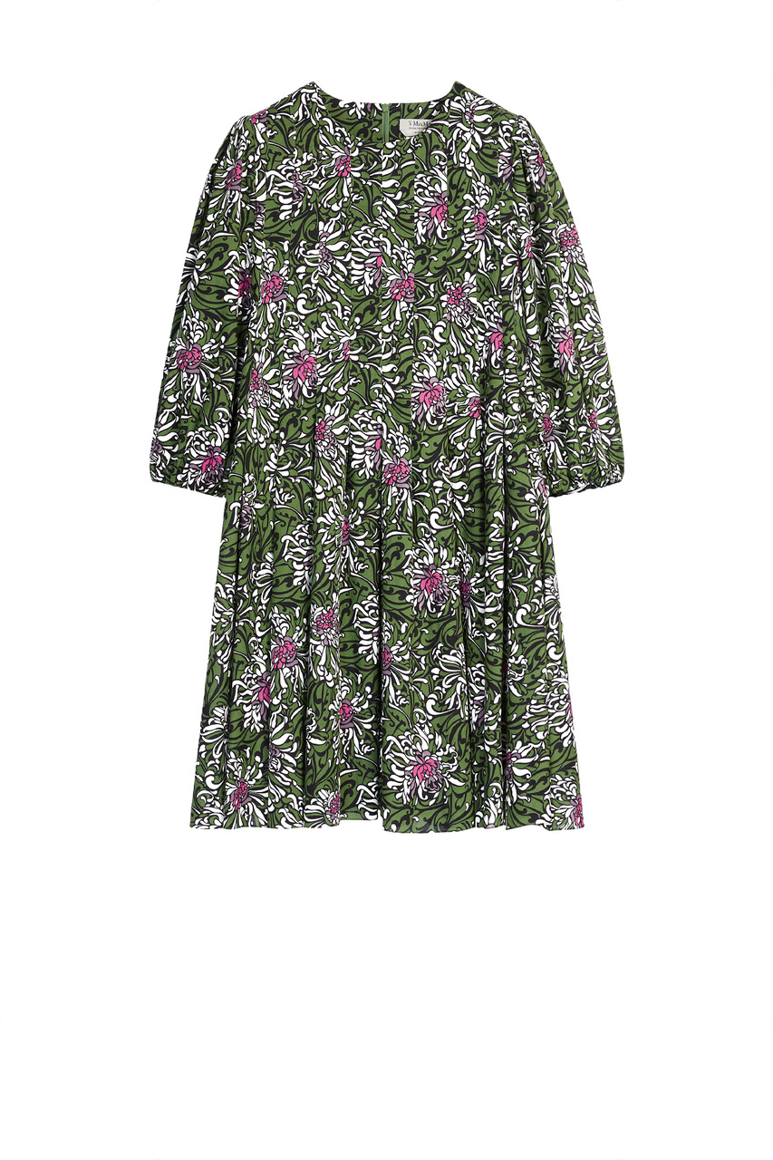 Платье ASSUNTA с широкими рукавами|Основной цвет:Зеленый|Артикул:92211422 | Фото 1
