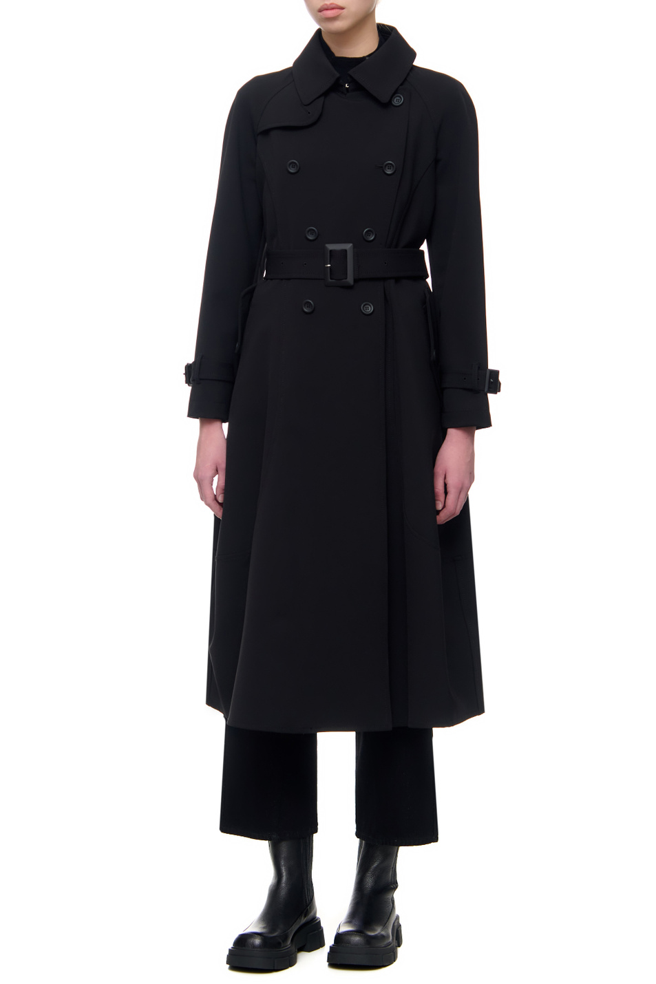 Женский Emporio Armani Двубортное пальто с поясом (цвет ), артикул 3L2L78-2NC2Z | Фото 3