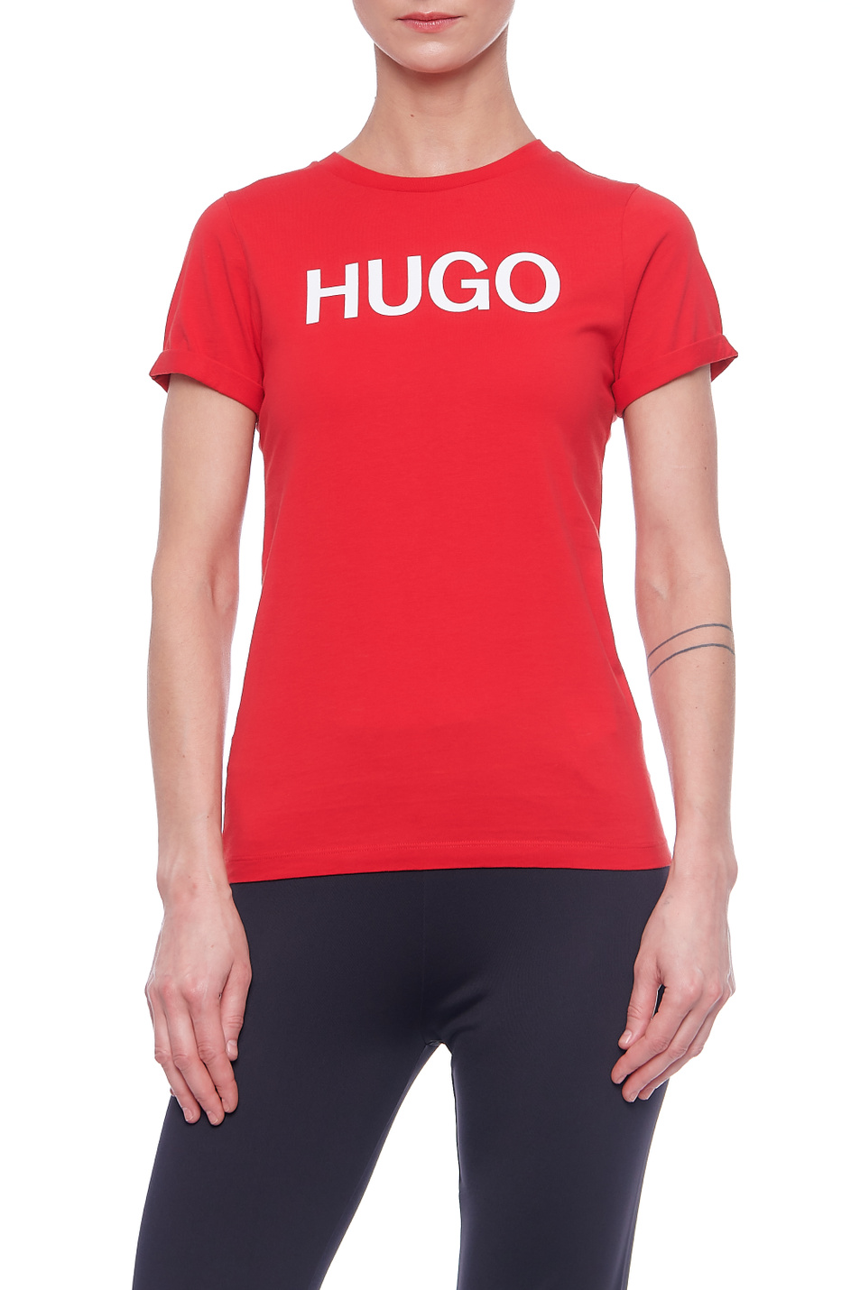 HUGO Футболка из натурального хлопка (цвет ), артикул 50435017 | Фото 3