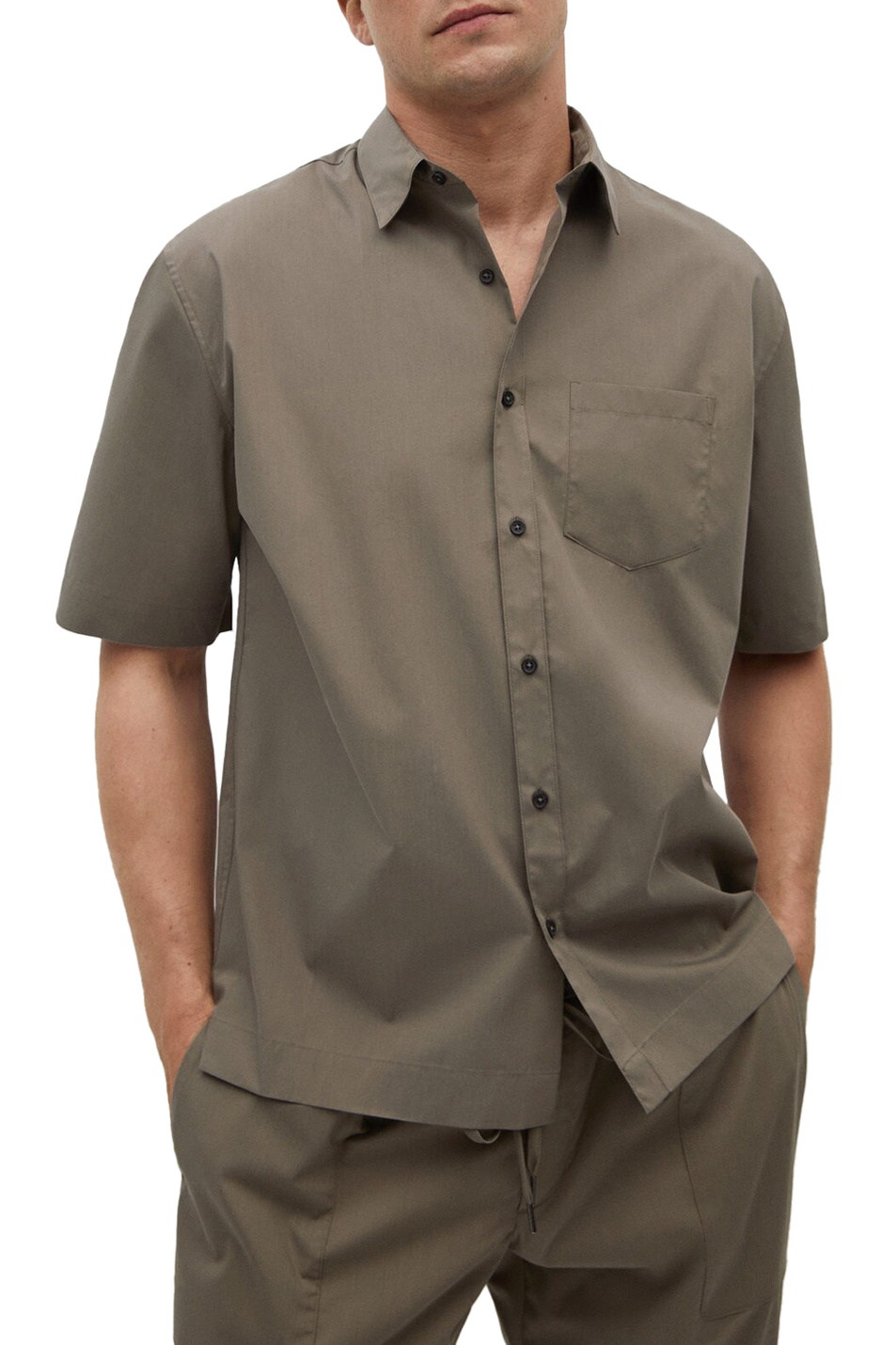 Мужской Mango Man Рубашка STAN с коротким рукавом (цвет ), артикул 87017119 | Фото 3