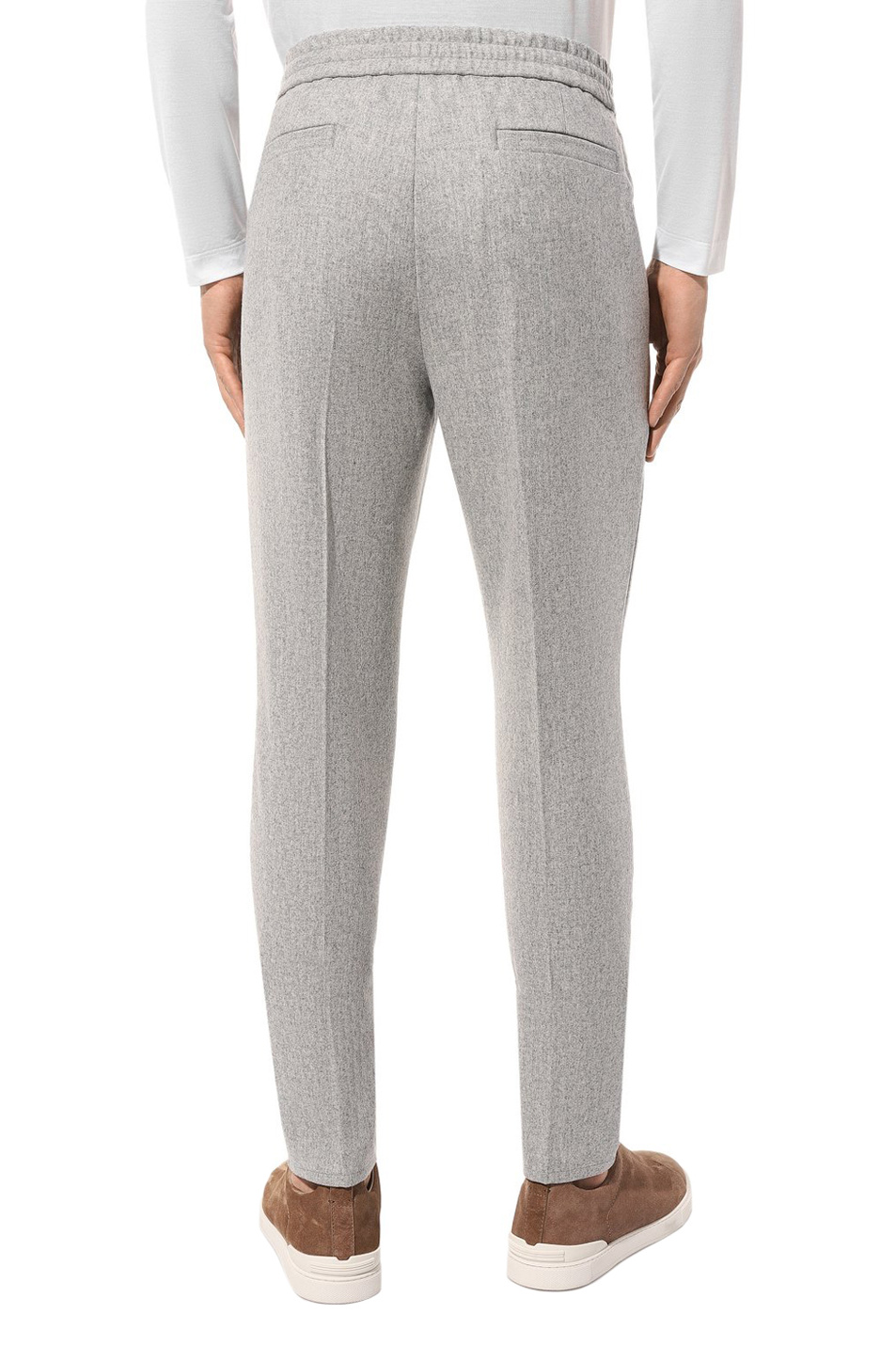 Мужской Brunello Cucinelli Брюки зауженного кроя (цвет ), артикул MZ408E1710 | Фото 5