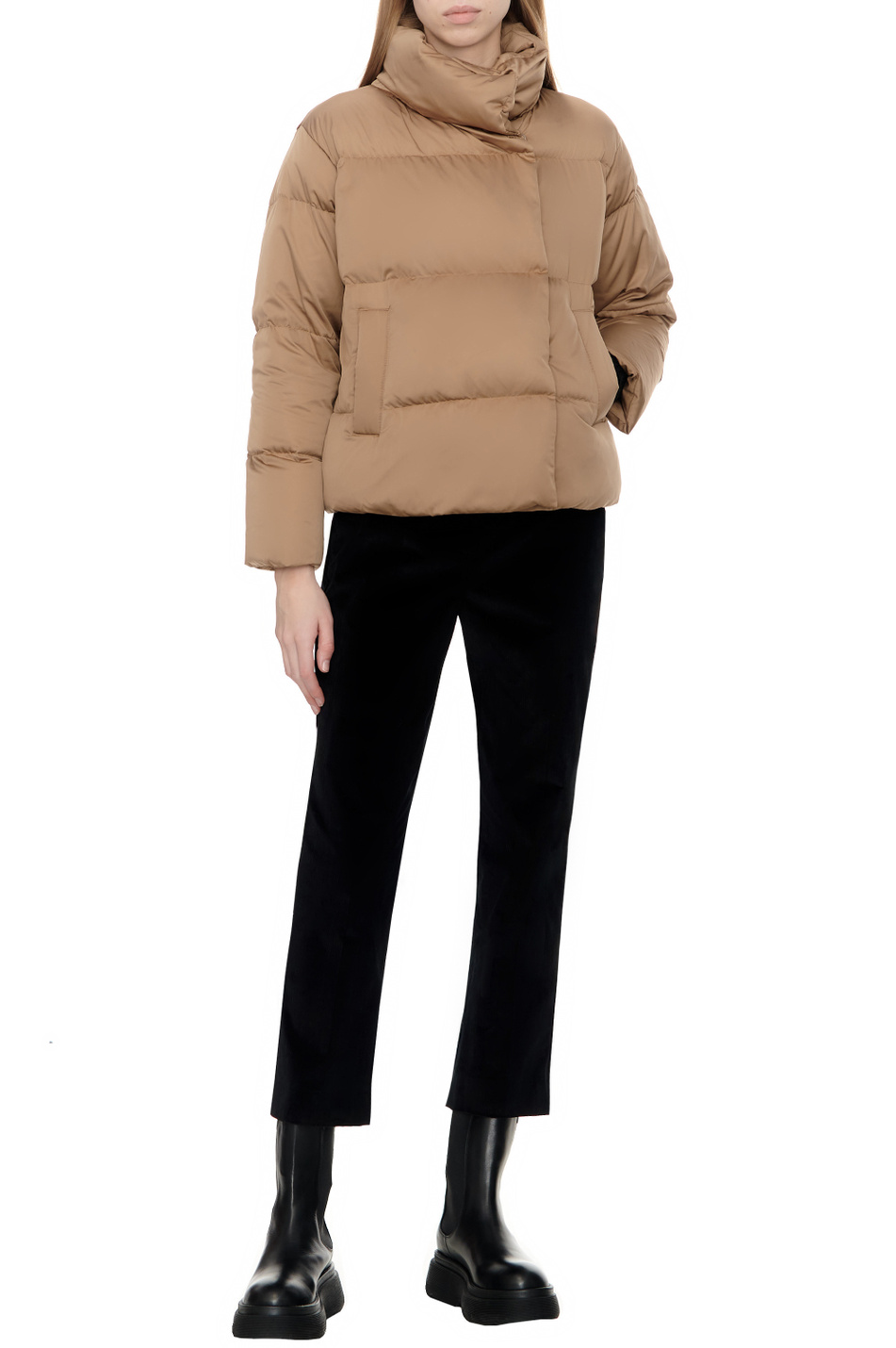 Женский Weekend Max Mara Куртка стеганая RAGNO с высоким воротником (цвет ), артикул 2354860633 | Фото 3