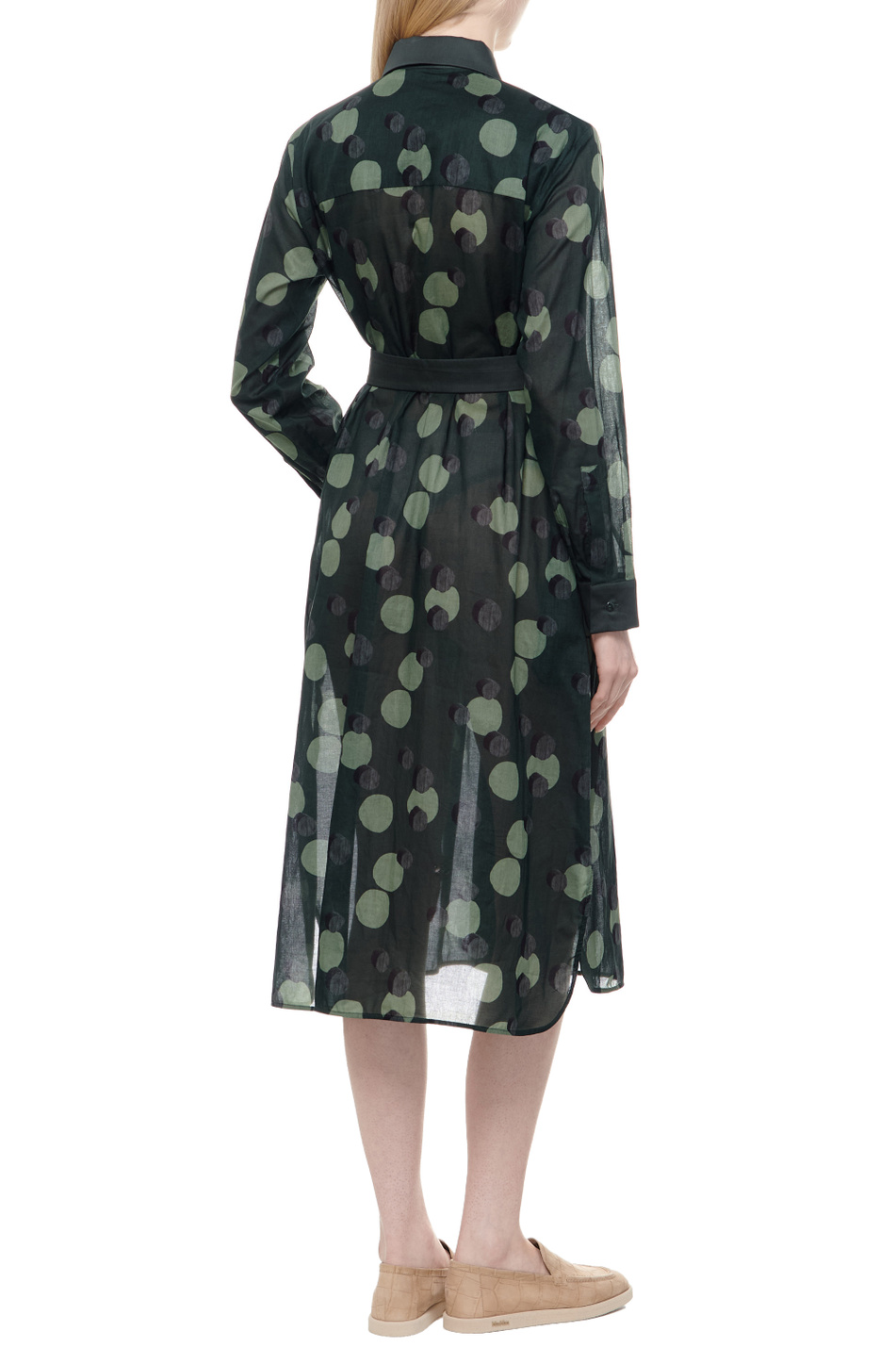 Женский Max Mara Платье VIGILE из натурального хлопка с принтом (цвет ), артикул 2416221018 | Фото 3
