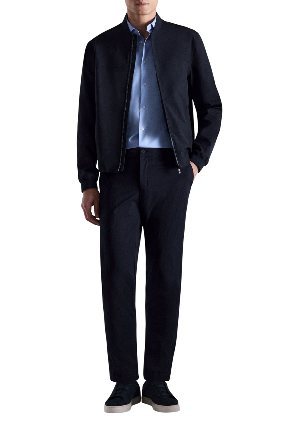 Мужской Mango Man Бомбер BRENTA на молнии (цвет ), артикул 27034408 | Фото 2