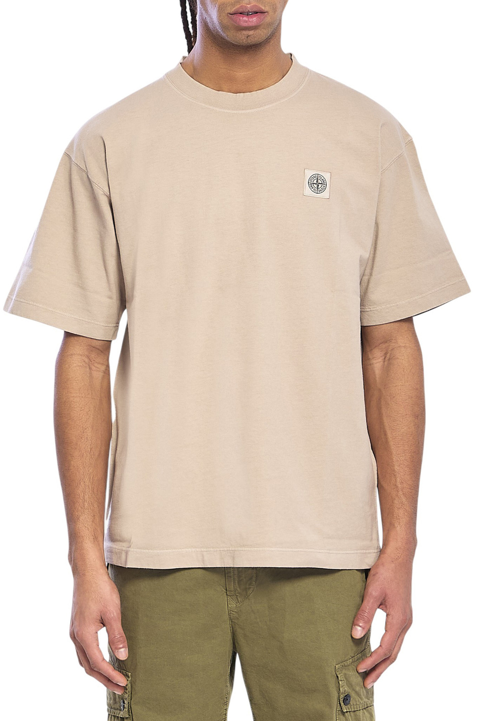 Мужской Stone Island Футболка из хлопка с логотипом (цвет ), артикул L1S152100030-S0115 | Фото 4