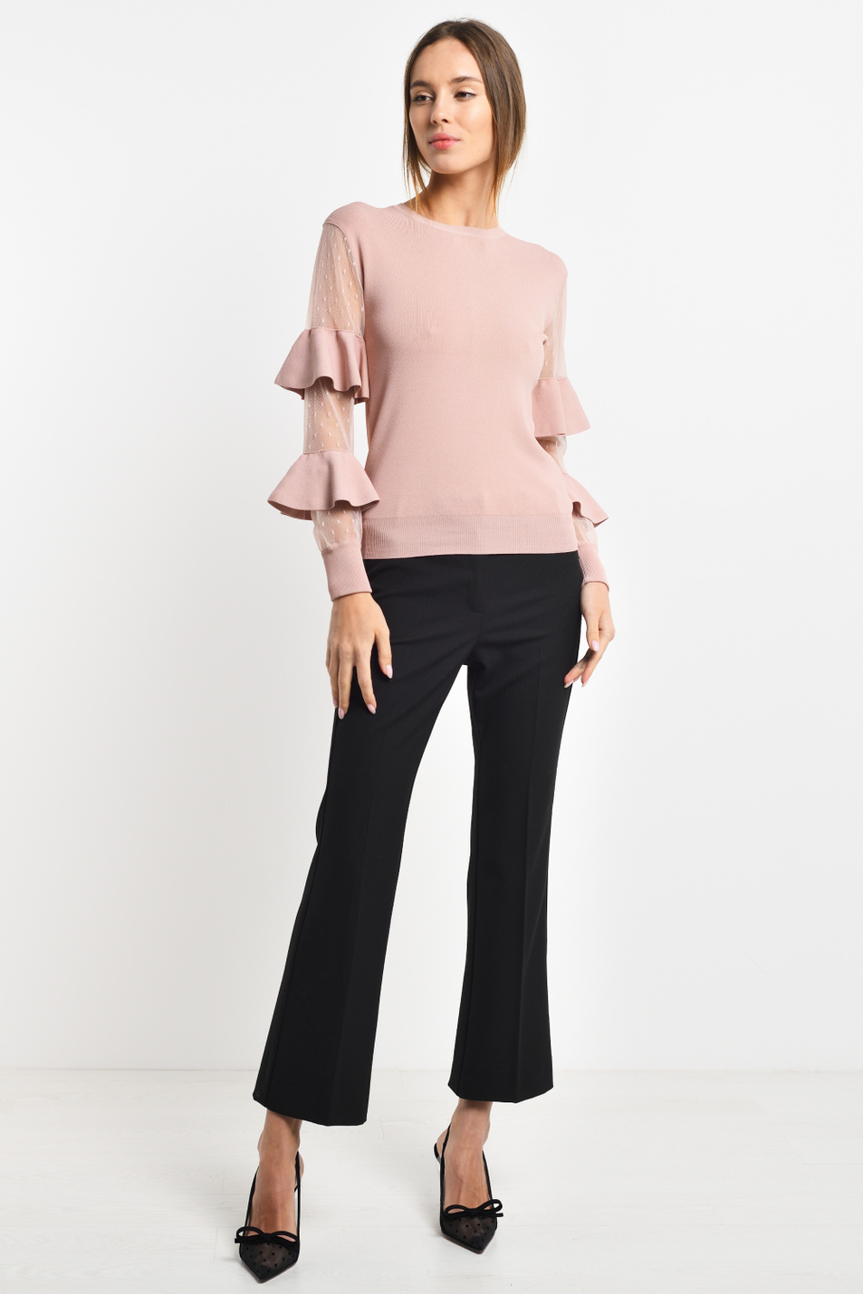 Женский Red Valentino Блузка из смесовой вискозы (цвет ), артикул SR0KCB914NW | Фото 3