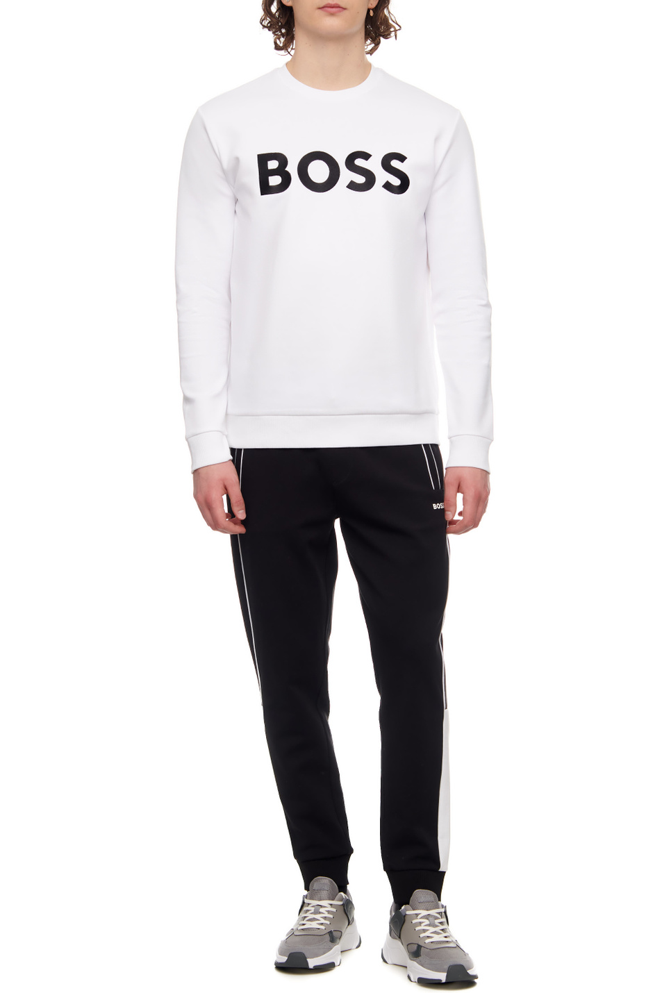 Мужской BOSS Свитшот с контрастным логотипом (цвет ), артикул 50482898 | Фото 2