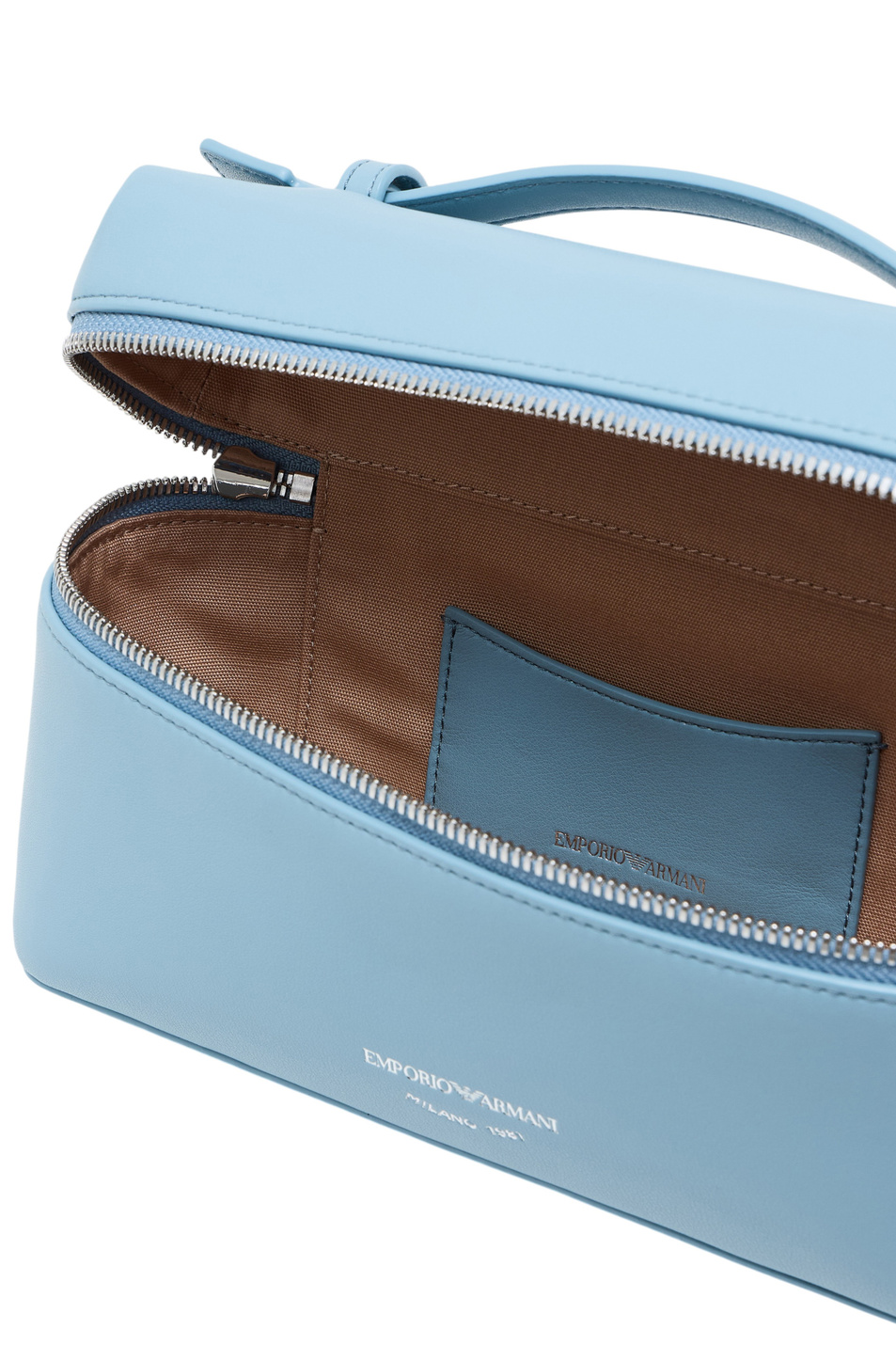 Сумка из натуральной кожи|Основной цвет:Голубой Женский Emporio Armani Сумка из натуральной кожи (цвет ), артикул EW004564-AF19229 | Фото 4