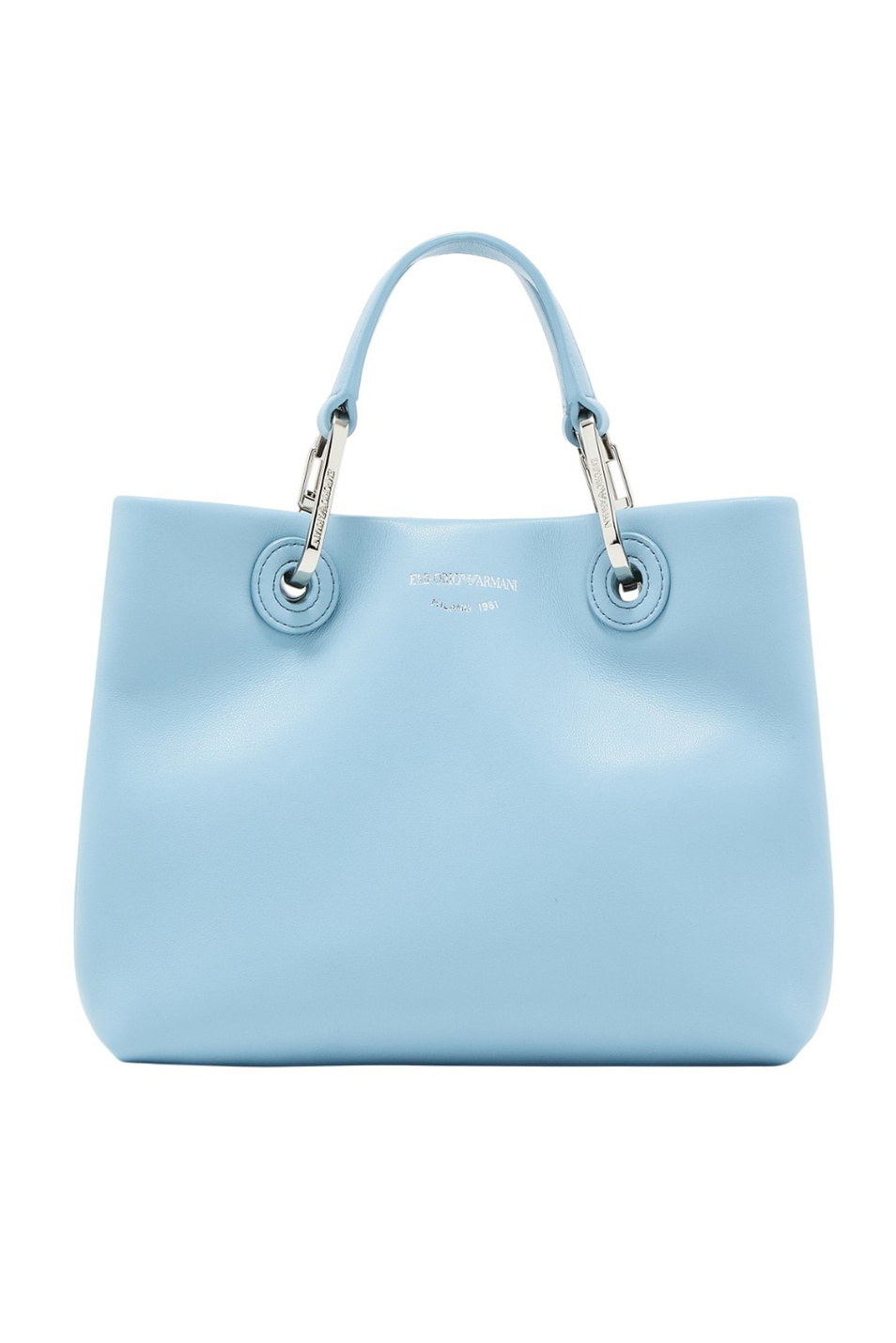 Сумка MyEA из натуральной кожи|Основной цвет:Голубой Женский Emporio Armani Сумка MyEA из натуральной кожи (цвет ), артикул EW000361-AF18673 | Фото 1