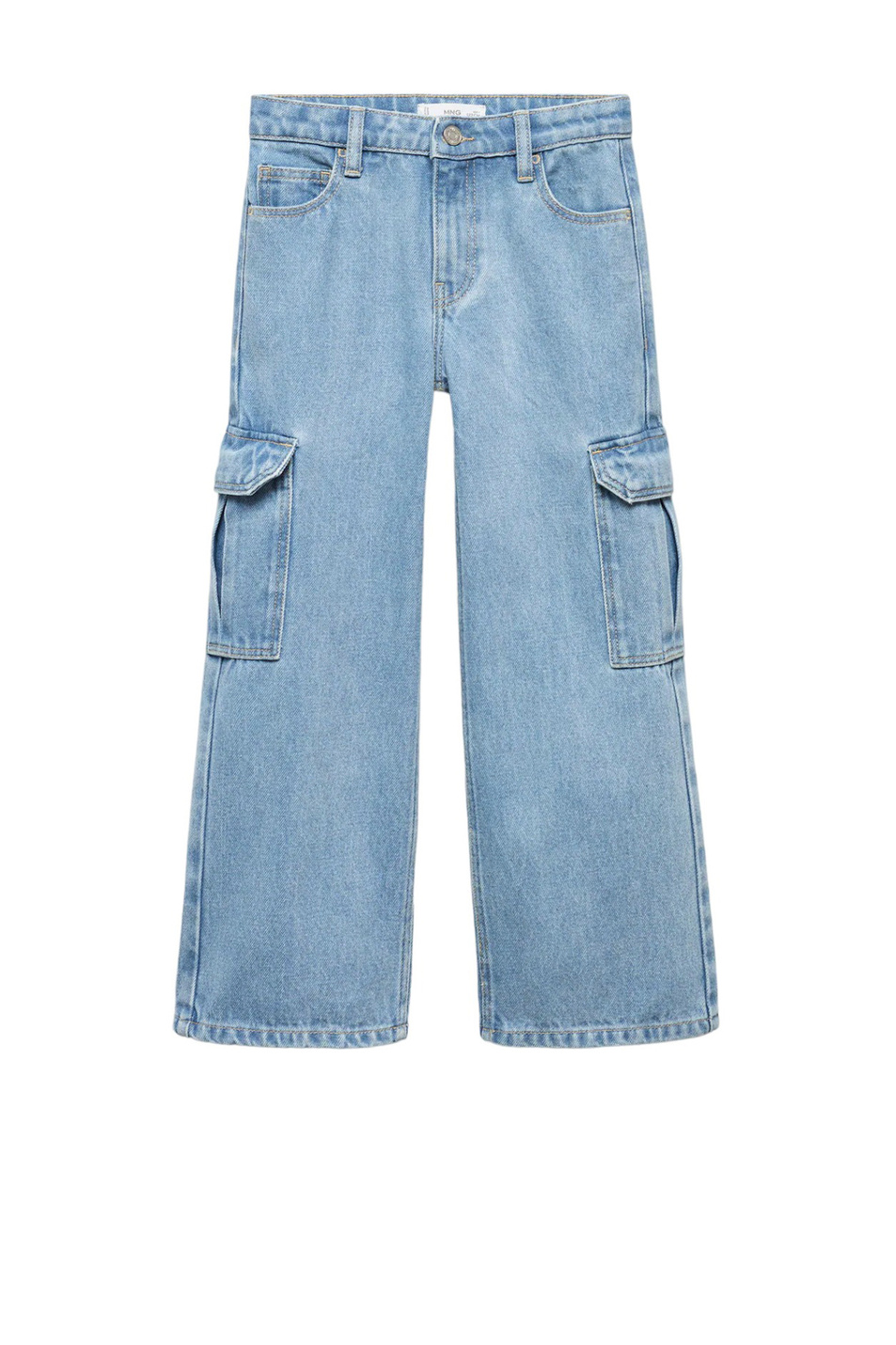 Девочкам Mango Kids Джинсы SABRINA из натурального хлопка (цвет ), артикул 57024419 | Фото 1