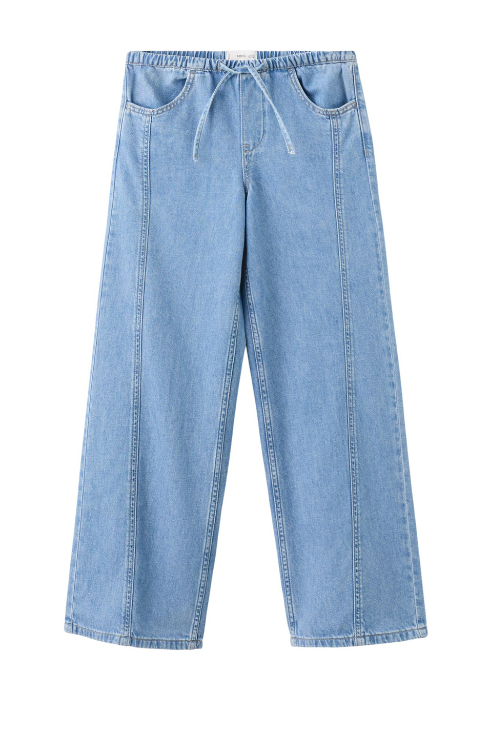Девочкам Mango Kids Джинсы RELAX широкого кроя (цвет ), артикул 27054417 | Фото 1